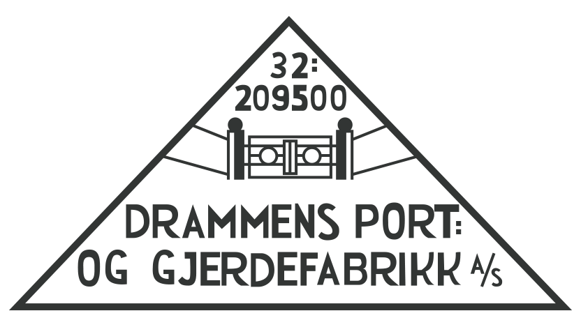 logo drammens port-og gjerdefabrikk svart